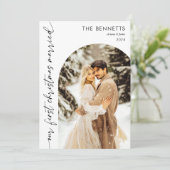 Cartes Pour Fêtes Annuelles Arche de Noël mariée moderne Noël (Debout devant)