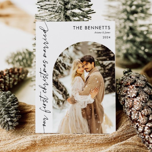 Cartes Pour Fêtes Annuelles Arche de Noël mariée moderne Noël