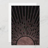 Cartes Pour Fêtes Annuelles Arche De Phase Lune Ensemble Abstrait De Rayons So (Devant / Derrière)