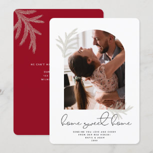 Cartes Pour Fêtes Annuelles Arche élégante   ACCUEIL SWEET HOME Modern Spruce 