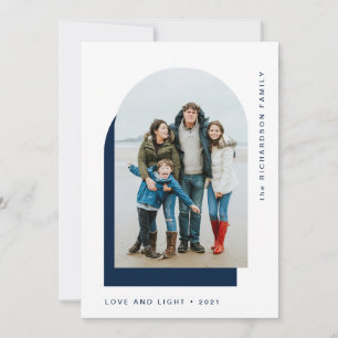 Cartes Pour Fêtes Annuelles Arche Hanoukka simple Deux photos modernes