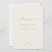 Cartes Pour Fêtes Annuelles Arche moderne Boho | Crème mariée Merci brillant (Dos)