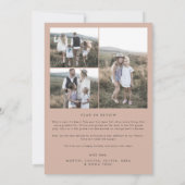 Cartes Pour Fêtes Annuelles Arche moderne Boho | Noël Saumon (Dos)