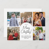 Cartes Pour Fêtes Annuelles Arche Moderne Joyeux Noël 5 Famille Photo Fêtes (Devant / Derrière)