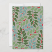 Cartes Pour Fêtes Annuelles Arche moderne photo - branches d'eucalyptus Noël (Dos)