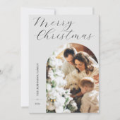 Cartes Pour Fêtes Annuelles Arche photo Noël 1 (Devant)