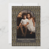 Cartes Pour Fêtes Annuelles Arche photo - rétro mcm motif neutre brun (Devant)