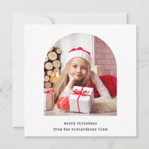 Cartes Pour Fêtes Annuelles Arche photo simple   Joyeux Noël
