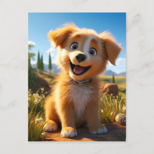 Cartes Pour Fêtes Annuelles Archie - Chiot de récupération de laboratoire jaun