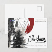Cartes Pour Fêtes Annuelles Architect Construction Builder Modern Christmas (Devant / Derrière)