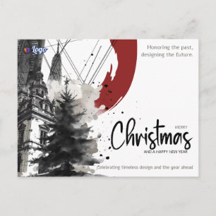 Cartes Pour Fêtes Annuelles Architecte Construction Bâtisseur Noël Moderne
