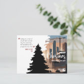 Cartes Pour Fêtes Annuelles Architecture de construction de Cityscape et d'Arb (Debout devant)