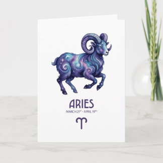 Cartes Pour Fêtes Annuelles Aries Birthday Card