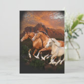 Cartes Pour Fêtes Annuelles Arizona Chevaux sauvages (Debout devant)