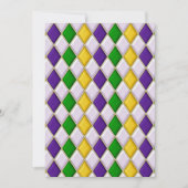 Cartes Pour Fêtes Annuelles Arlequin en verre tendu (Devant)