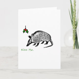 Cartes Pour Fêtes Annuelles Armadillo Kiss Me