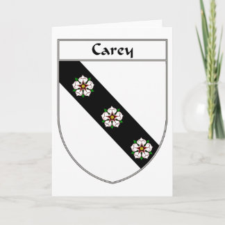 Cartes Pour Fêtes Annuelles Armoiries de Carey/crête de famille