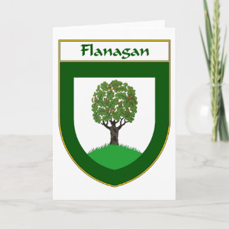 Cartes Pour Fêtes Annuelles Armoiries de Flanagan/crête de famille