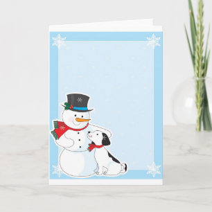 Cartes Pour Fêtes Annuelles Arrière - plan de Snowman