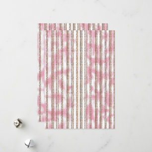 Cartes Pour Fêtes Annuelles arrière - plan rayé rose et blanc