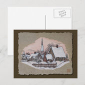Cartes Pour Fêtes Annuelles Arrivée de matin de Noël (Devant / Derrière)