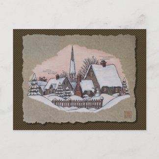 Cartes Pour Fêtes Annuelles Arrivée de matin de Noël