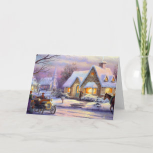 Cartes Pour Fêtes Annuelles Arrivée de Noël Vintage