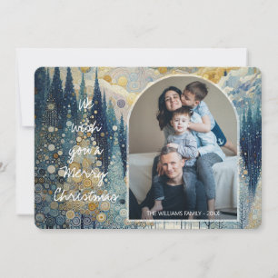 Cartes Pour Fêtes Annuelles Art abstrait coloré personnalisé de l'hiver mervei