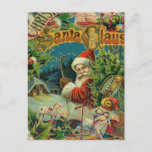 Cartes Pour Fêtes Annuelles Art antique du Père Noël<br><div class="desc">Ce Père Noël est une collection d'images des années 1800.</div>