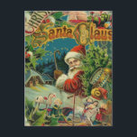 Cartes Pour Fêtes Annuelles Art antique du Père Noël<br><div class="desc">Ce Père Noël est une collection d'images des années 1800.</div>