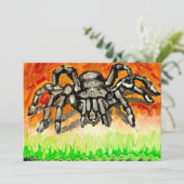 Cartes Pour Fêtes Annuelles art araignée gothique (Debout devant)