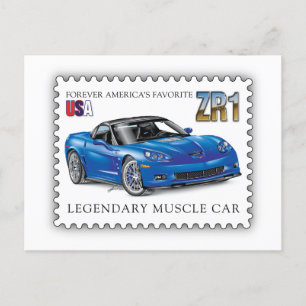CARTES POUR FÊTES ANNUELLES ART AUTOMOBILE LÉGENDAIRE Z-R-ONE