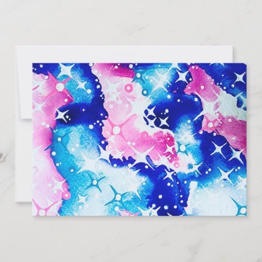 Cartes Pour Fêtes Annuelles Art céleste (Devant)
