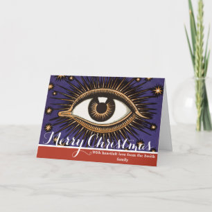 Cartes Pour Fêtes Annuelles Art céleste mystique de l'Œil qui voit tout de sty