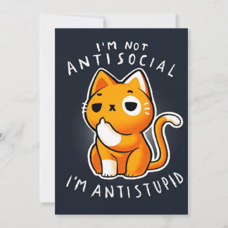 Cartes Pour Fêtes Annuelles Art Chat Anime vintage| Cadeau Cute Pour Valentine