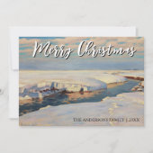 Cartes Pour Fêtes Annuelles Art classique Joyeux Noël Hiver Fałat (Devant)