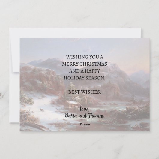 Cartes Pour Fêtes Annuelles Art classique Joyeux Noël hiver Gignoux (Dos)