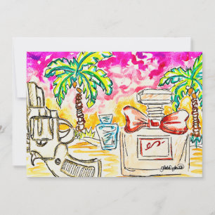Cartes Pour Fêtes Annuelles Art de la plage