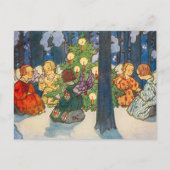 Cartes Pour Fêtes Annuelles Art de l'ange de Noël (Devant)