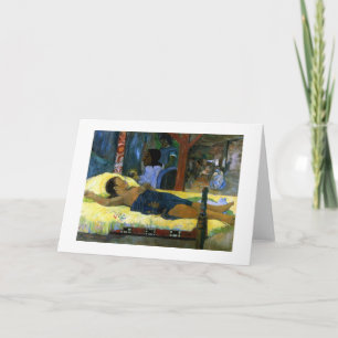 Cartes Pour Fêtes Annuelles Art de Paul Gauguin peignant la nativité noire
