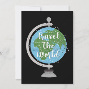 Cartes Pour Fêtes Annuelles Art de voyage Voyager dans le monde
