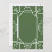 Cartes Pour Fêtes Annuelles Art Déco Business Noël Salutation Sage Green (Dos)