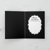 Cartes Pour Fêtes Annuelles art déco Noël Vacances rétro dame ajouter un messa (Intérieur)