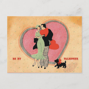 Cartes Pour Fêtes Annuelles Art Déco ~ Vintage Be My Valentine