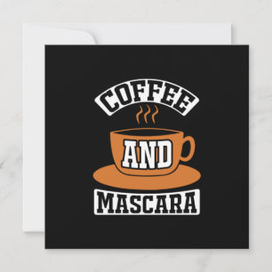 Cartes Pour Fêtes Annuelles Art du café Café et mascara