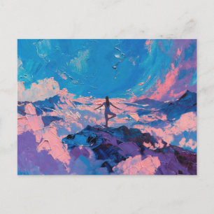 Cartes Pour Fêtes Annuelles Art du Yoga : Beauté équilibrée (Peinture à l'huil
