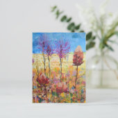 Cartes Pour Fêtes Annuelles Art fleur sauvage australien (Debout devant)