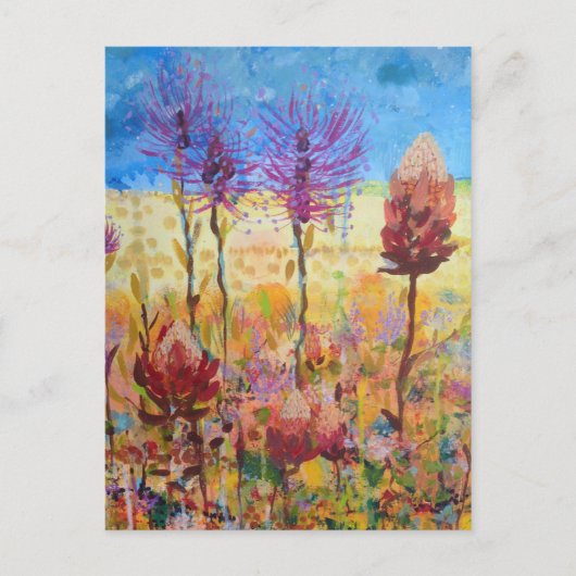 Cartes Pour Fêtes Annuelles Art fleur sauvage australien (Devant)