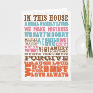 Cartes Pour Fêtes Annuelles Art Inspiré - Véritable Famille