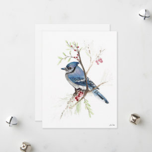 Cartes Pour Fêtes Annuelles Art Jay bleu vacances